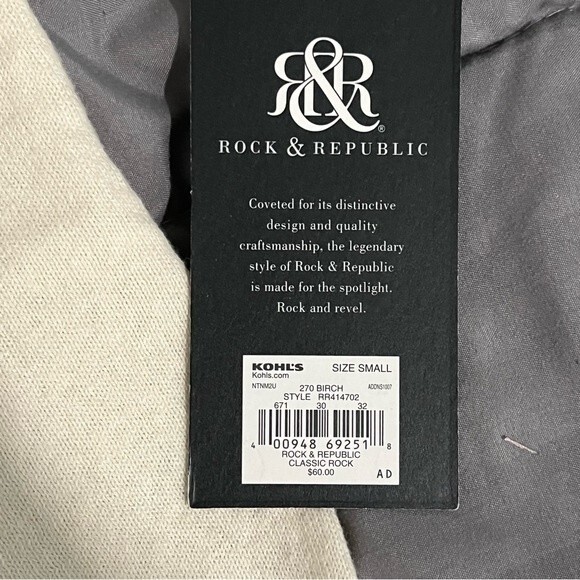 NWT Rock & Republic Birch Classic Rock Mesh Open Knit Sweater Size Small - Picture 4 of 8